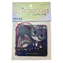 Product packaging with cartoon cats and 'Cat's Purpose' branding.