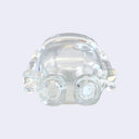 Bottom view of Chibi Boss Robot, featuring a detailed under foot stamp of the regular Big Boss Robot with "giant robot" written under.