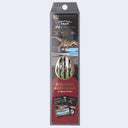 Pack of 6 pencils with dinosaur illustrations on it and dinosaur designs wrapped around each pencil.