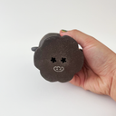 Bottom view of the ceramic sculpture's base.