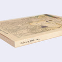 Coloring book with illustrations on a white background