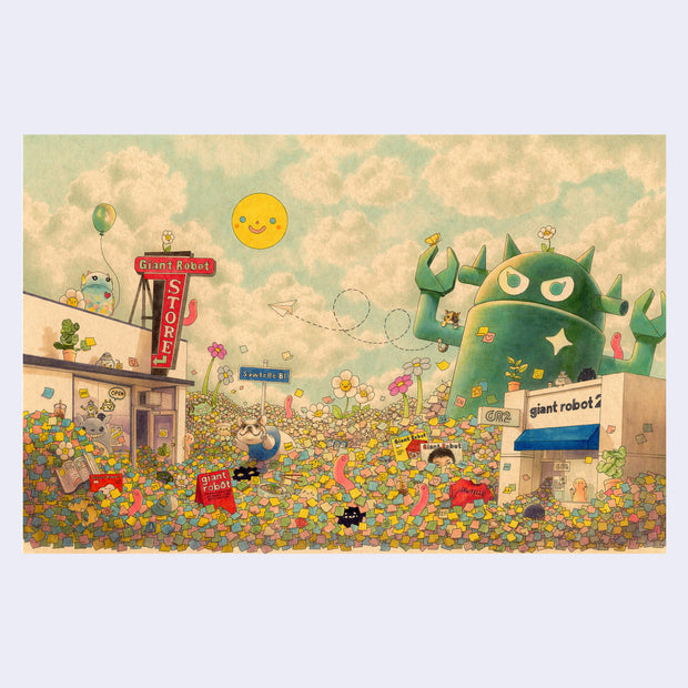 (Preorder) Felicia Chiao - "Giant Robot Cover" Art Print (11 x 17)