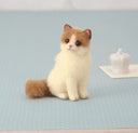 Needle felted ragdoll cat.