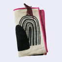 Wolf and Pigs Embroidered Handkerchief Towel