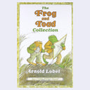 Front cover of the children's book 'The Frog and Toad Collection' by Arnold Lobel, showing two illustrated frogs walking on grass with the title in large orange and green lettering on a white background.