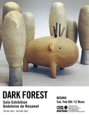 Art show poster for Dark Forest.