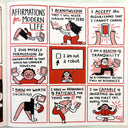 Comic strip by Gemma Correll with affirmations for modern life