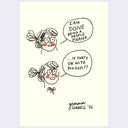 Drawing of a woman speaking of being a people pleaser and asking if that's okay.