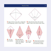Page excerpt from "Geometric Origami" of instructions on how to fold a "Dazzle Star" design.