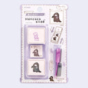 Hancoco slide stamp set packaging with stamps containing ghost illustrations.