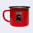 Giant Robot - Big Boss Robot w/ Flag Camping Mug (Red)
