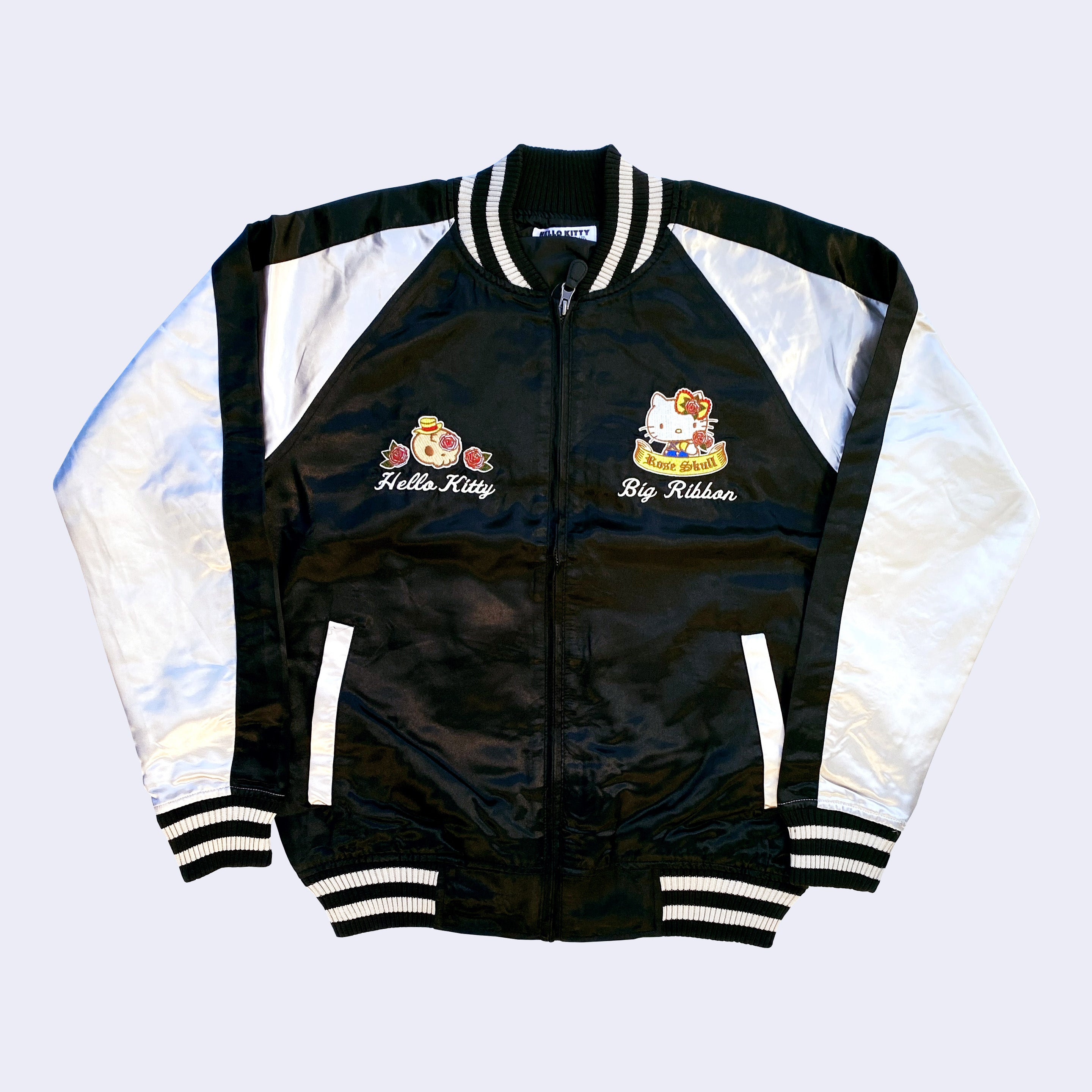 Sanrio - Hello Kitty Sukajan Bomber Jacket (Black) – GiantRobotStore