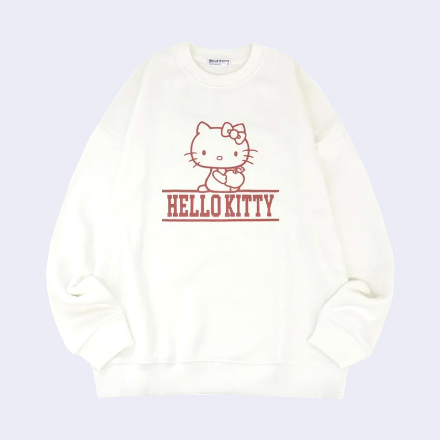 Sanrio - Hello Kitty Apple Sweatshirt (White) – GiantRobotStore