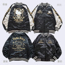 Sanrio - Hello Kitty Sukajan Bomber Jacket (Reversible - Black)