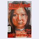 Painted sketch of the cover of Giant Robot Magazine, issue #17 with a portrait of Margaret Cho surrounded by text.