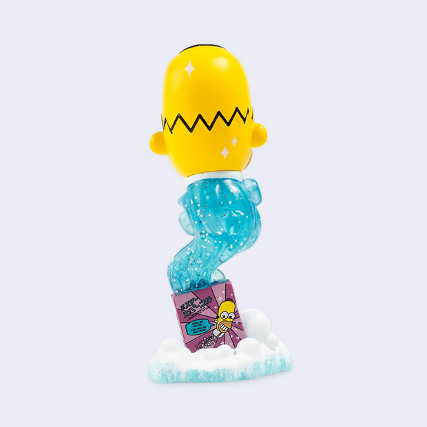 Figurine of Mr. Sparkle - a rendition of Homer Simpson as an advertisement for Japanese cleaner. Back view.