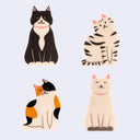 Kitty Cat Bag Clips (Set of 4)
