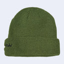 Giant Robot - Embroidered Knit Big Boss Beanie (Olive Green)