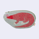 Komodo Dragon Zip Pouch/Bag (Sage Green)