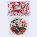 Product packaging with character illustration and 'Kouichi Matsuda' text on a white background