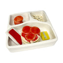 A sculpture made to look like a Lunchables meal for Pepperoni Pizza.