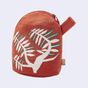 Malay Bear Gusset Zip Pouch/Bag (Orange)