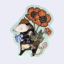 Marika Paz - "Goshbert" Opossum Sticker