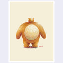 Illustration of a large, round bear with a disproportionately small head.