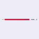 Single graphite pencil with a red and pink wooden body and branding that reads "nata / milan"