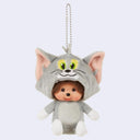 Monchhichi Tom Cat Plush Keychain (Tom & Jerry)