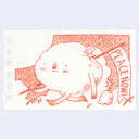 Illustration of an anthropomorphized cloud, walking with a banner that reads "peace now!". The cloud has a tiny lightning bolt that sticks out of its head.