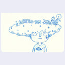 Illustration of a person with cloud-like hair, with text in it that says 'I Gotta Do Better'.