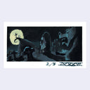 Painting of a film still from Nightmare Before Christmas