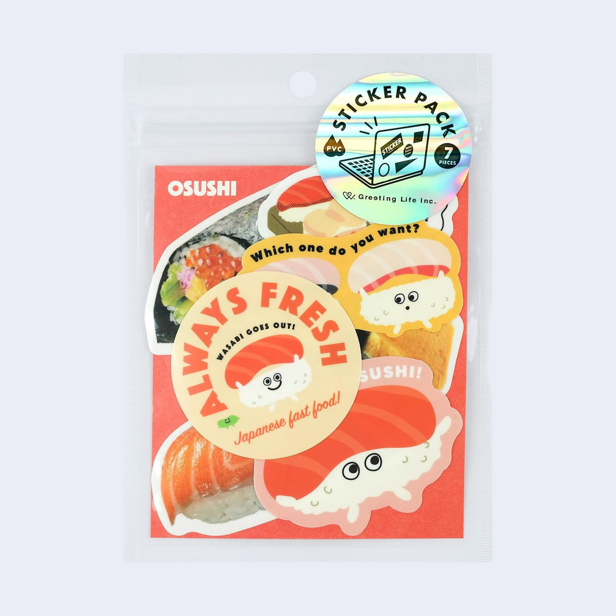 OSUSHI Sushi Sticker Pack (7 Stickers) – GiantRobotStore