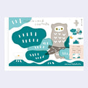 Paper Mobile Blank Greeting Card (Forest Owl)