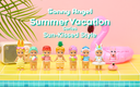 Sunny Angel Summer Vacation Series toys on a poolside background with 'Sun-Kissed Style' text.
