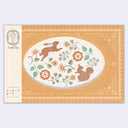Antik Piac - Rabbit & Squirrel Mini Greeting Card Set (Orange Envelope)