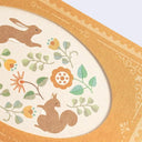 Antik Piac - Rabbit & Squirrel Mini Greeting Card Set (Orange Envelope)