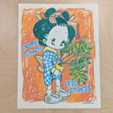 Shishidomia - "More Plants, Less Stress" Risograph