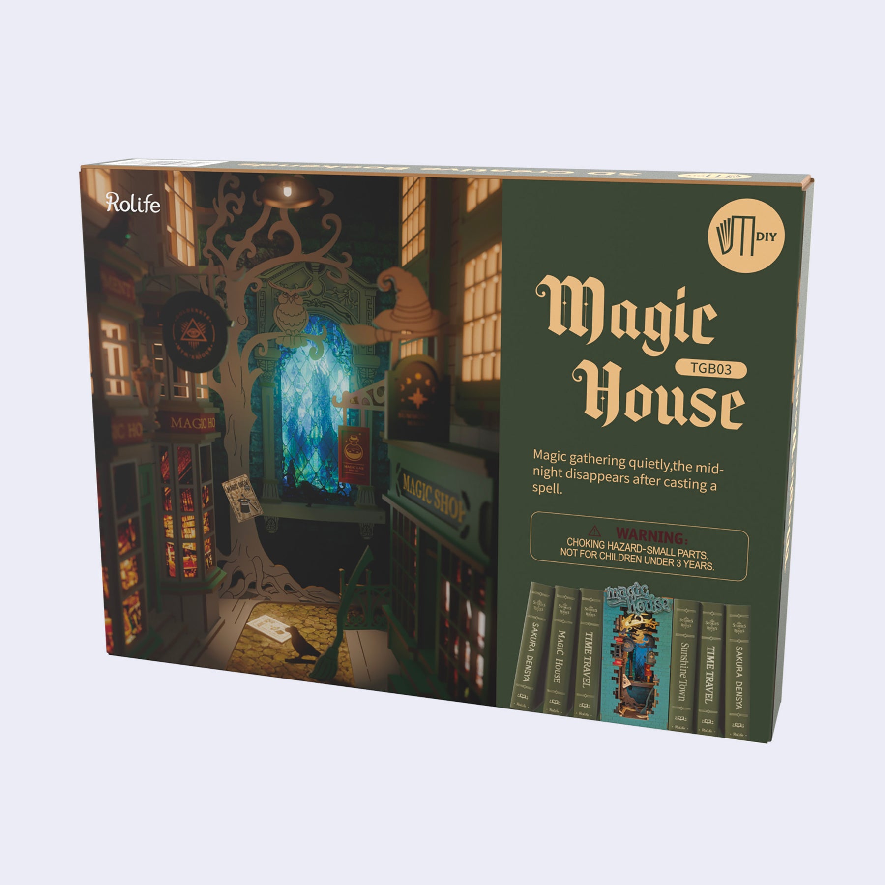 3D Creative Bookends Kit - Magic House Book Nook