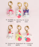Sanrio - Sweet Berry Deco Keycharm/Keychain (Set of 3 - Assorted)
