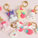 Sanrio - Sweet Berry Deco Keycharm/Keychain (Set of 3 - Assorted)