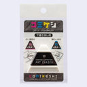 Comikeshi triangualr art eraser packaging on a white background