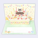 Happy Birthday Shiba Inu Dogs Party 3D Greeting Card
