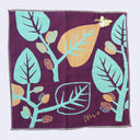 Silkworm Moth w/ Plants Square Handkerchief (Purple)