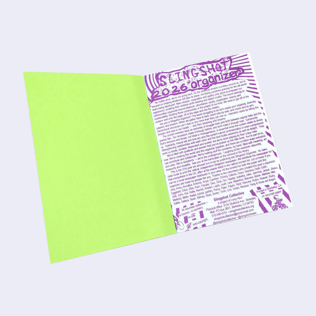 Slingshot Collective - 2026 Mini Organizer (Assorted)