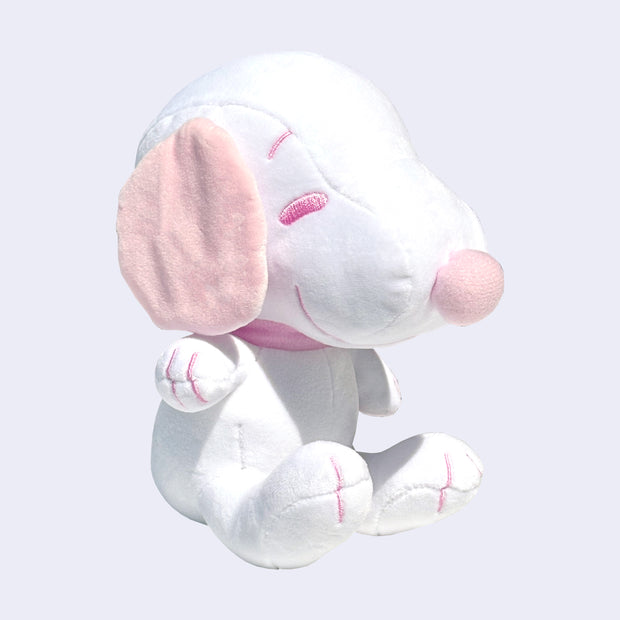 Peanuts - Snoopy 8" Plush Doll (White & Pastel Pink)