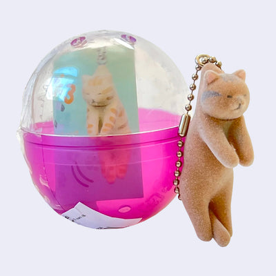 Soft Felt Cat Charm Keychain Capsules (Assorted)
