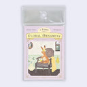 A pack of 'A Rabbit With a Floral Ornament' sticky notes containing 40 sheets, featuring a pastel illustration of a rabbit sitting in an armchair with a yellow flower on its head.