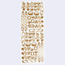 White rectangular tea towel with different breads on it.